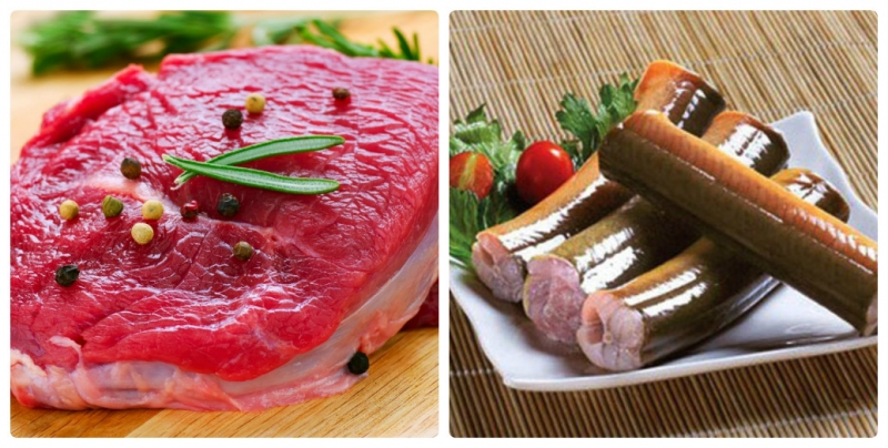 thịt bò và lươn