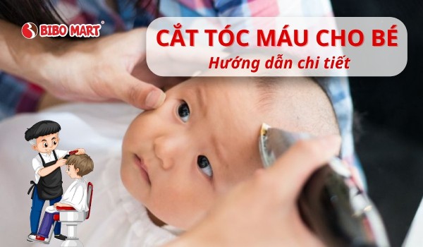 Cắt tóc máu cho bé