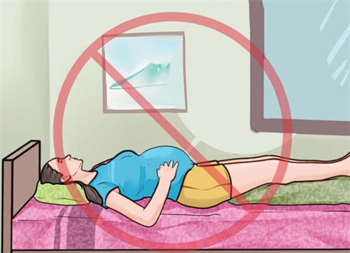 Mẹ bầu không nên nằm ngửa khi ngủ