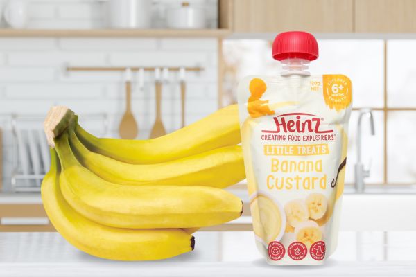 Chuối nghiền cho bé