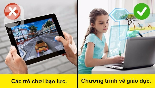 Kiểm soát nội dung truy cập internet mà trẻ theo dõi Kiểm soát nội dung truy cập internet mà trẻ theo dõi