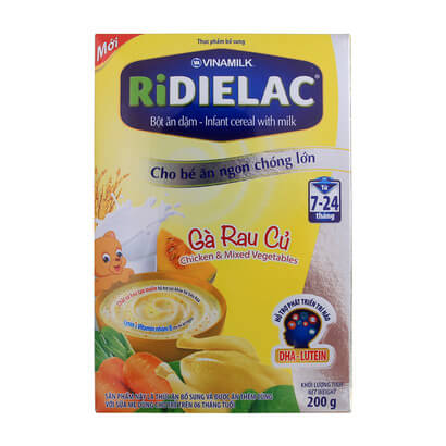 Bột ăn dặm Ridielac hỗ trợ sự phát triển toàn diện của trẻ