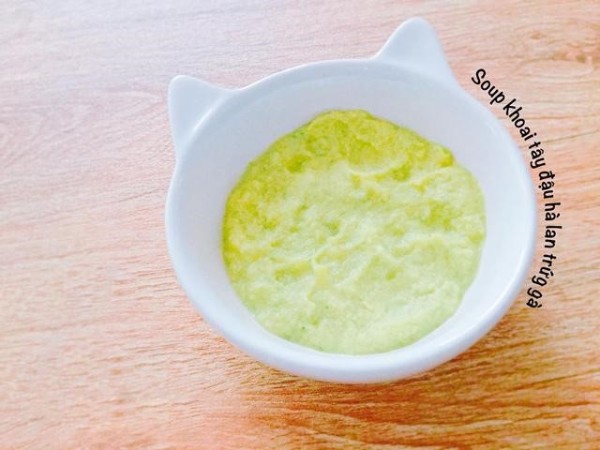 Soup khoai tây, đậu Hà Lan