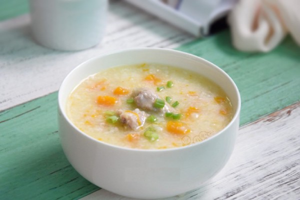 Cháo sườn non bí đỏ