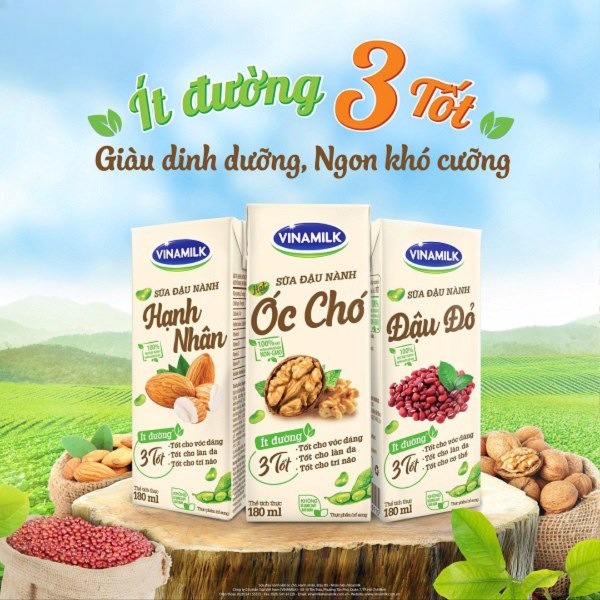 Bổ sung dinh dưỡng hàng ngày cho mẹ bầu từ sữa hạt Vinamilk