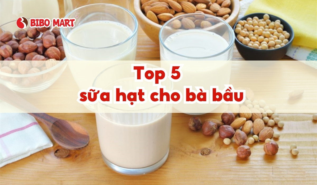 Review top 5 loại sữa hạt cho bà bầu tốt nhất hiện nay