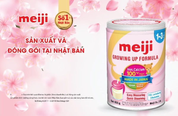 Sữa bột Meiji Growing Up Formula nhập khẩu chính hãng