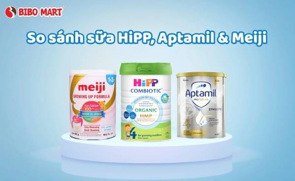So sánh HiPP, Meiji & Aptamil loại nào tốt nhất
