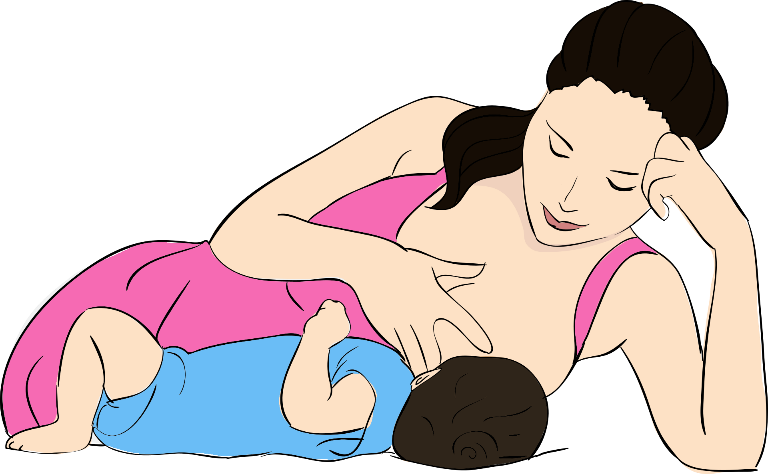 Tư thế cho bé bú mẹ đúng cách giúp mẹ thoải mái