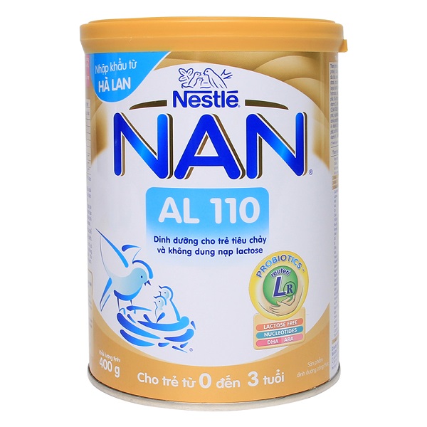 Nan AL 110 là sản phẩm sữa dành cho trẻ tiêu chảy