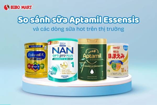 So sánh chi tiết giữa Aptamil Essensis và các dòng sữa hot trên thị trường