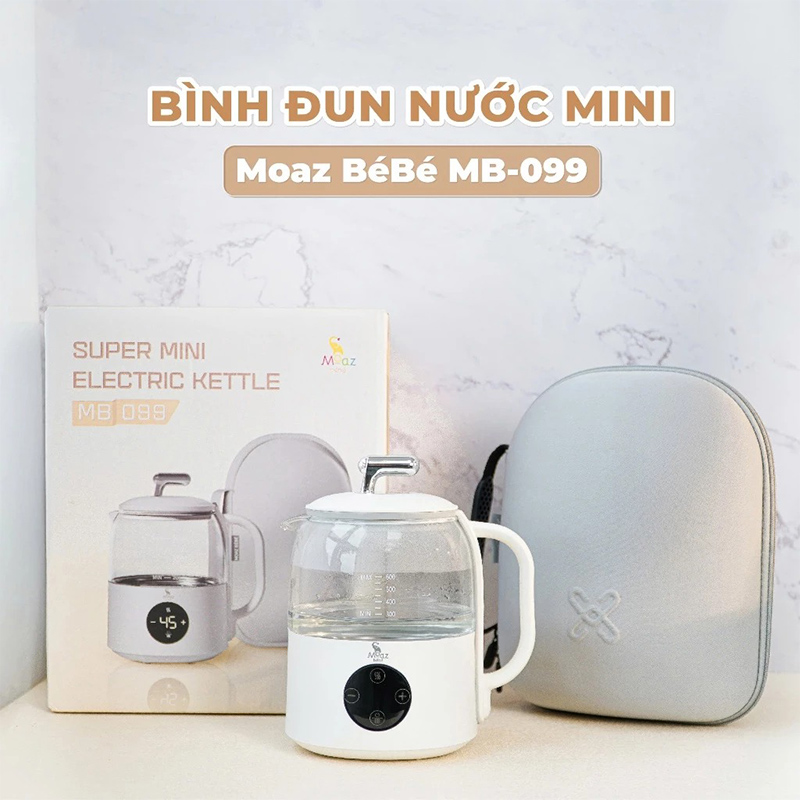 bình đun nước pha sữa mini moaz bé bé