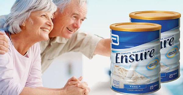 So sánh một số sản phẩm sữa Ensure cho người già