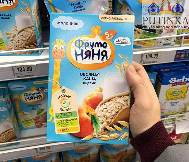 Cách pha bột ăn dặm Fruto Nga Cách pha bột ăn dặm Fruto Nga