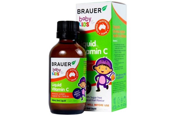 Liquid Vitamin C Brauer - Siro Vitamin C cho bé