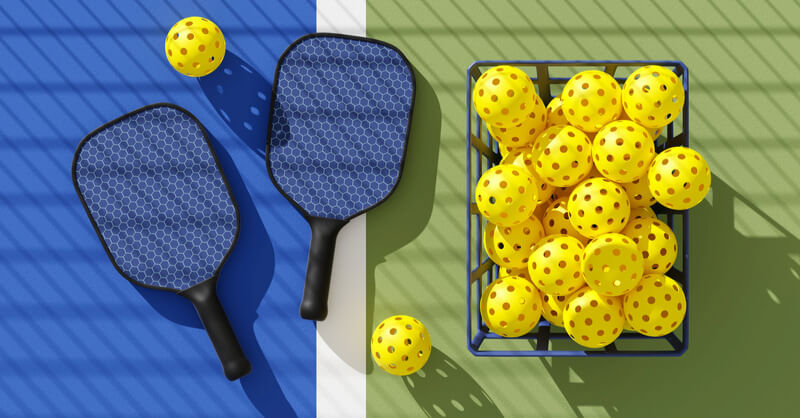 các dụng cụ tập Pickleball