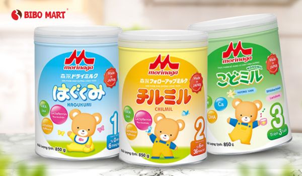 Các sản phẩm sữa Morinaga cho bé