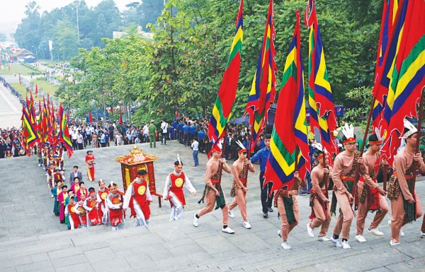Hình ảnh Lễ hội Đền hùng
