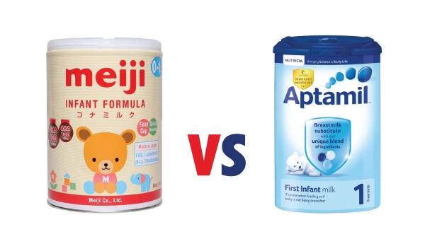 Lựa chọn sữa công thức dinh dưỡng Aptamil Anh hay Meiji Nhật