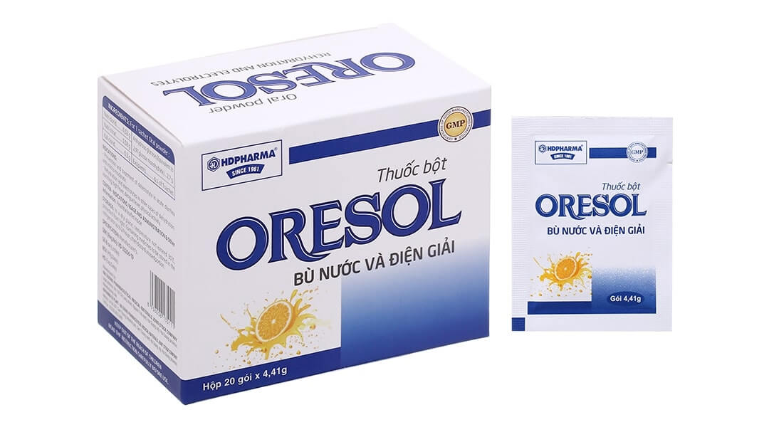 Bù nước và điện giải Oresol Bù nước và điện giải