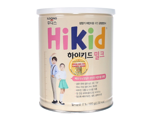 Sữa Hikid trọng lượng 600g