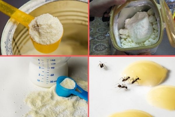 Bảo quản không đúng cách cũng là nguyên nhân khiến sữa bột bị vón cục