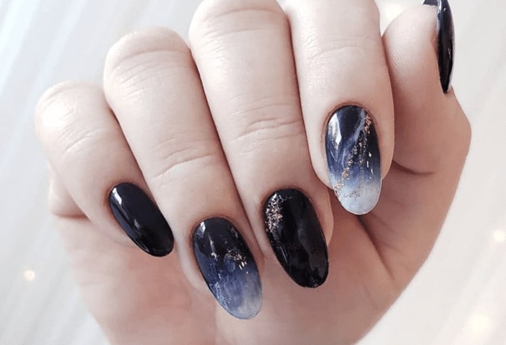 Mẫu nail form hạt gạo sơn thạch sang chảnh
