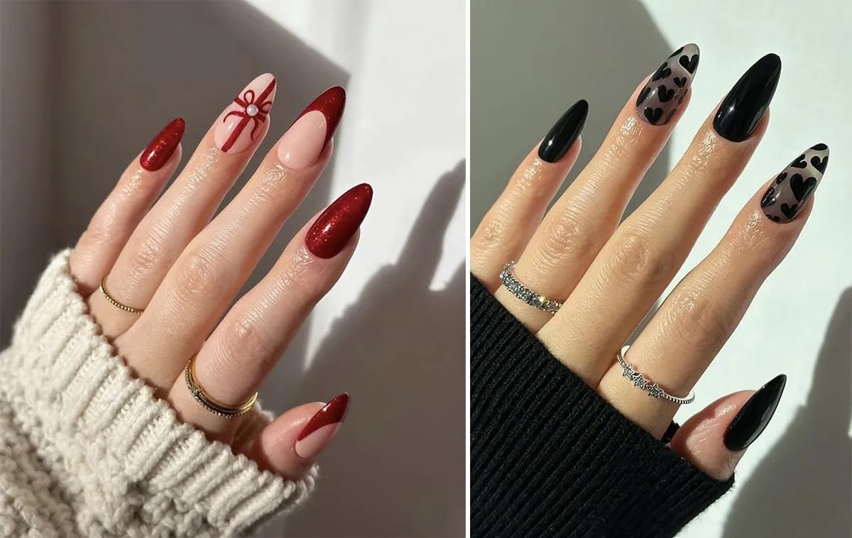Mẫu nail form nhọn cá tính thời thượng