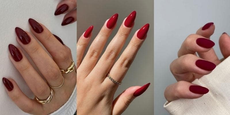 Mẫu nail cho móng oval đơn giản