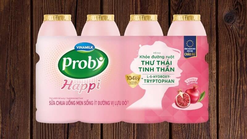 Sữa chua uống mem sống ít đường vị lựu đỏ Sữa chua uống mem sống ít đường vị lựu đỏ