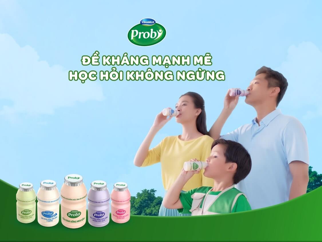 Sữa chua lợi khuẩn Probi giúp tăng cường đề kháng