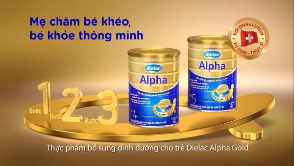 Sữa Dielac Alpha Gold có nhiều dòng sản phẩm phù hợp với độ tuổi