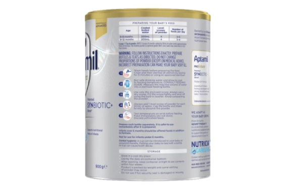 Sữa Aptamil chứa nhiều vitamin và khoáng chất có lợi cho cơ thể bé