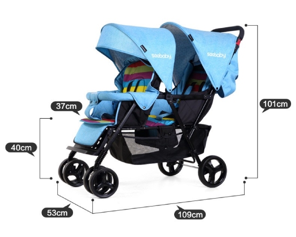 Xe đẩy đôi cao cấp, siêu nhẹ cho con yêu