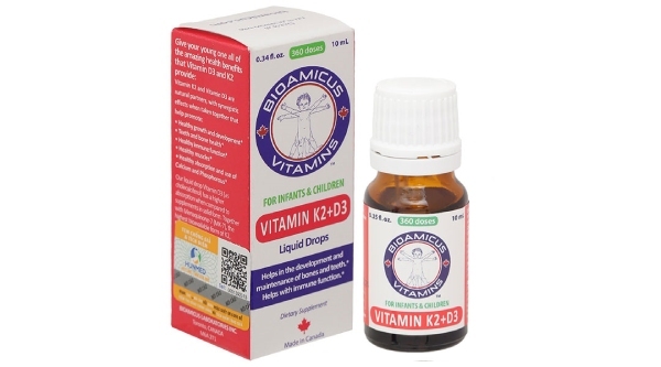 Vitamin D3K2 BioAmicus cho trẻ sơ sinh 10ml