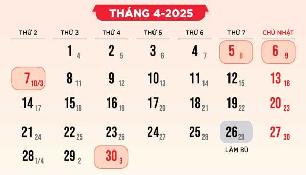 Giỗ tổ Hùng Vương rơi vào ngày 07/04 Dương lịch
