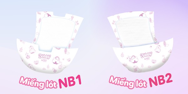 Thiết kế miếng lót Bobby NB1 và NB2