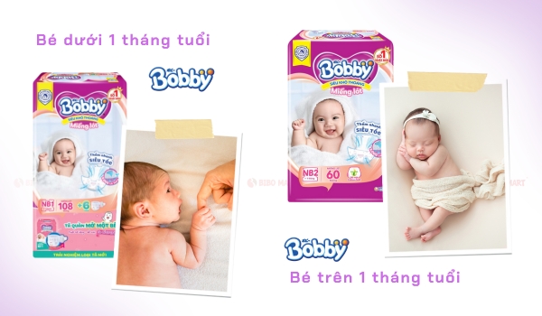 Cách chọn tã lót Bobby cho từng giai đoạn