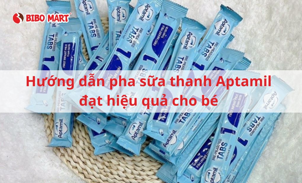 Hướng dẫn pha sữa Aptamil thanh đạt hiệu quả cho bé