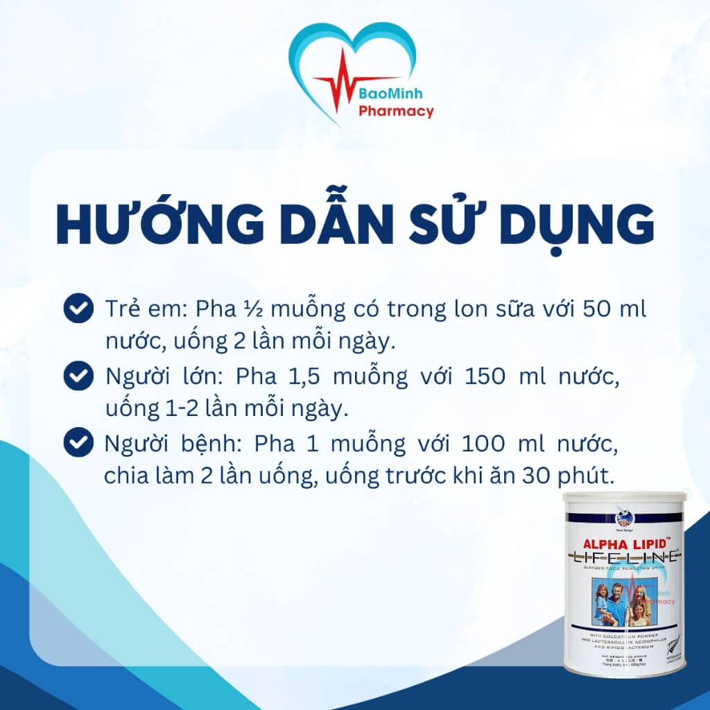 Đọc kỹ liều lượng pha tiêu chuẩn với từng đối tượng