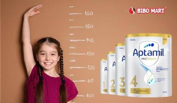 Sữa Aptamil Úc giúp bé phát triển toàn diện cả về chiều cao, cân nặng