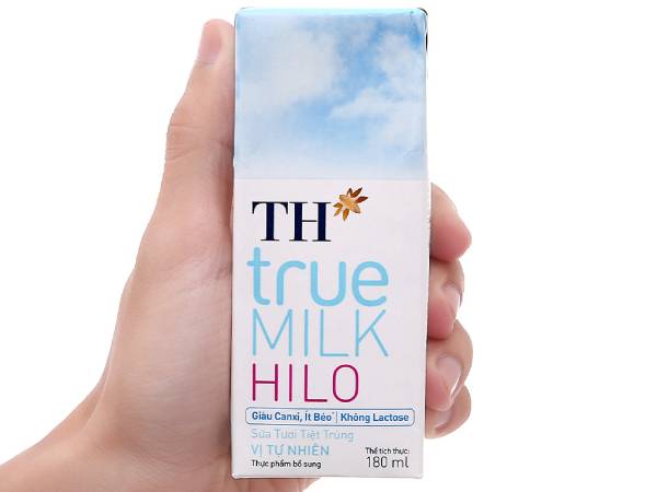 Sữa TH True Milk Hilo không đường giàu canxi và ít béo