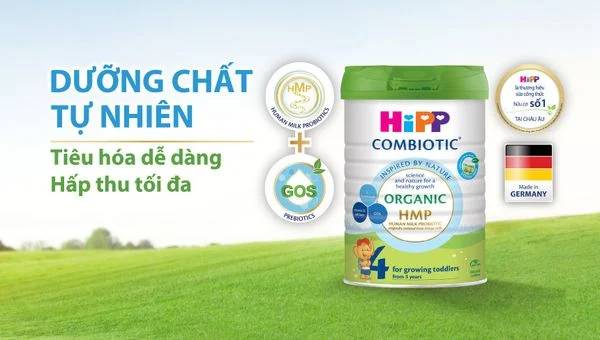 Sữa Hipp luôn được đánh giá là lành tính và an toàn với sức khoẻ trẻ nhỏ