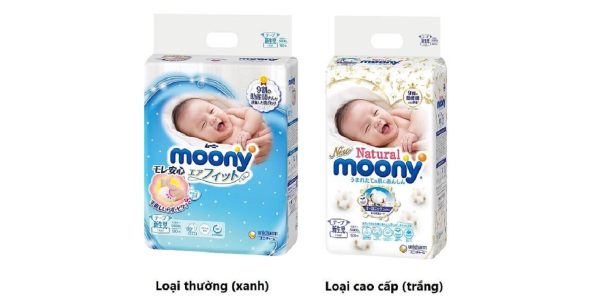 Nên mua bỉm moony xanh hay trắng?