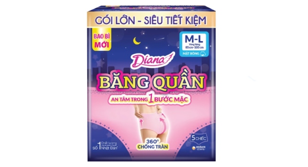 Băng vệ sinh ban đêm Diana Sensi băng quần