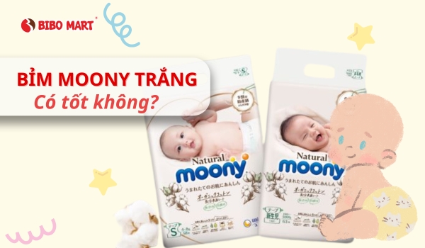 Review chi tiết về tã bỉm Moony trắng