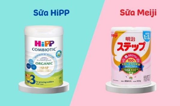 Điểm giống nhau giữa sữa HiPP và sữa Meiji