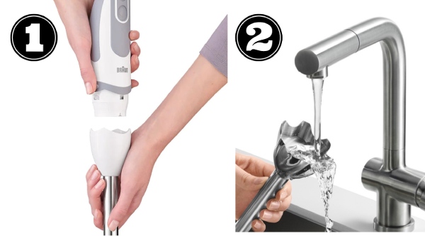 Máy xay mini cầm tay rất dễ dàng vệ sinh và bảo quản