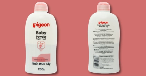 Phấn rôm cho bé sơ sinh Pigeon