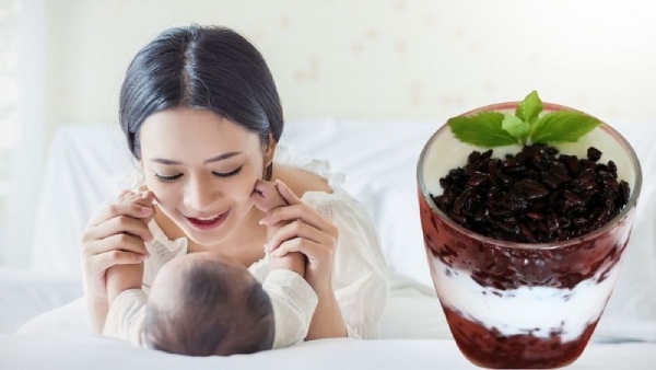 Sữa chua nếp cẩm hỗ trợ bồi bổ và phục hồi cho mẹ bỉm sau sinh